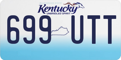 KY license plate 699UTT