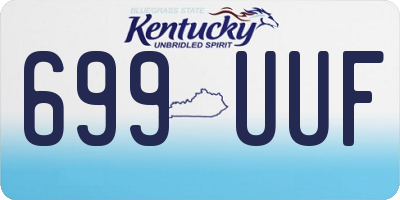 KY license plate 699UUF