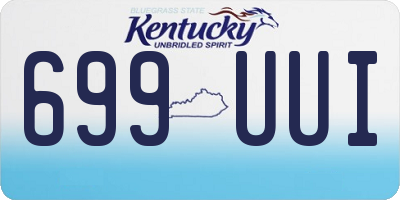 KY license plate 699UUI