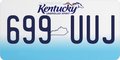 KY license plate 699UUJ