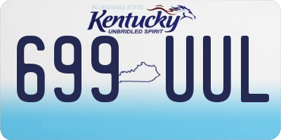KY license plate 699UUL