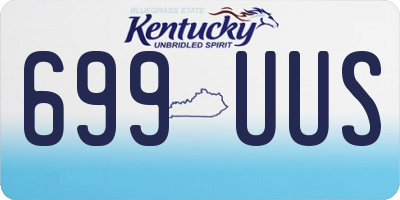 KY license plate 699UUS
