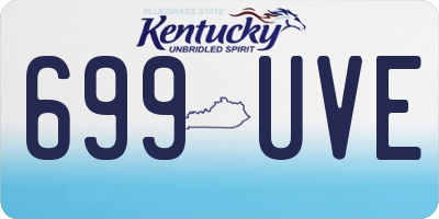KY license plate 699UVE