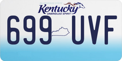 KY license plate 699UVF