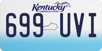 KY license plate 699UVI