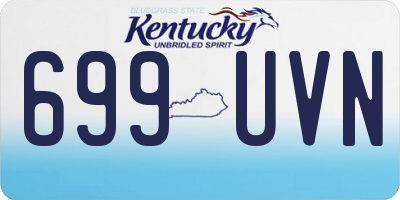 KY license plate 699UVN