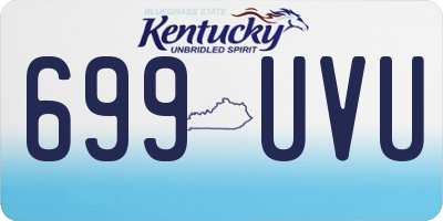 KY license plate 699UVU