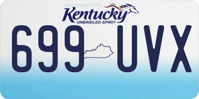 KY license plate 699UVX