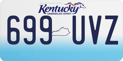 KY license plate 699UVZ