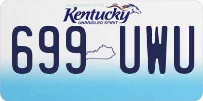 KY license plate 699UWU