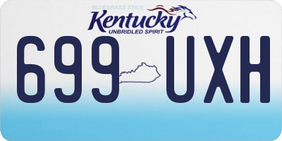 KY license plate 699UXH