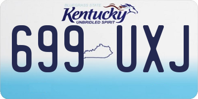 KY license plate 699UXJ