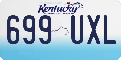 KY license plate 699UXL