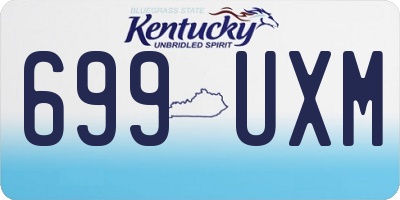 KY license plate 699UXM