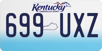 KY license plate 699UXZ