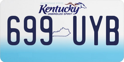 KY license plate 699UYB