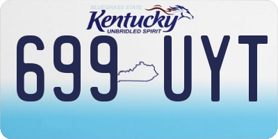 KY license plate 699UYT