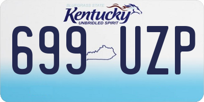 KY license plate 699UZP