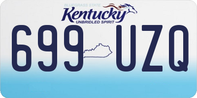 KY license plate 699UZQ