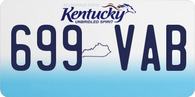 KY license plate 699VAB