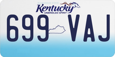 KY license plate 699VAJ