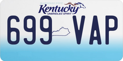 KY license plate 699VAP