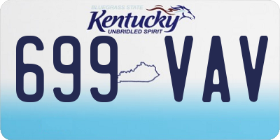 KY license plate 699VAV