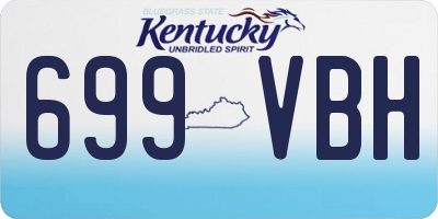 KY license plate 699VBH
