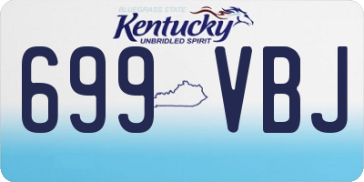 KY license plate 699VBJ