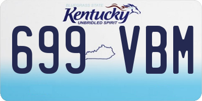 KY license plate 699VBM
