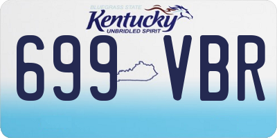 KY license plate 699VBR