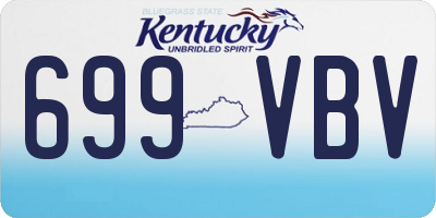 KY license plate 699VBV