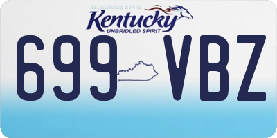KY license plate 699VBZ