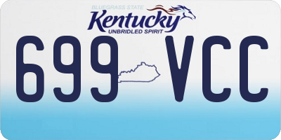 KY license plate 699VCC