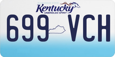 KY license plate 699VCH