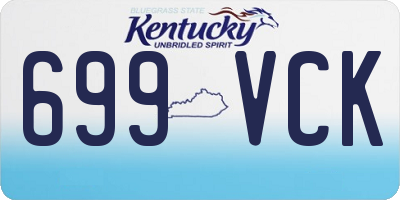 KY license plate 699VCK
