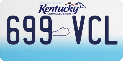 KY license plate 699VCL