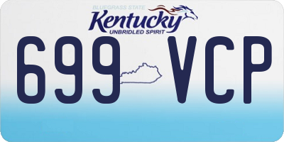 KY license plate 699VCP