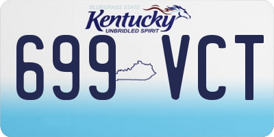 KY license plate 699VCT