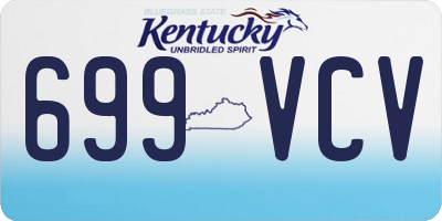 KY license plate 699VCV