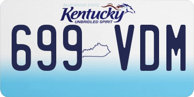 KY license plate 699VDM