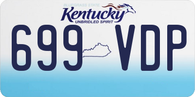 KY license plate 699VDP