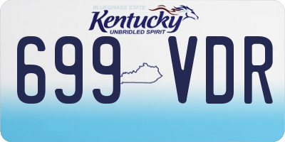 KY license plate 699VDR
