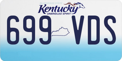 KY license plate 699VDS