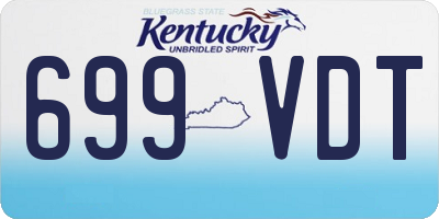 KY license plate 699VDT