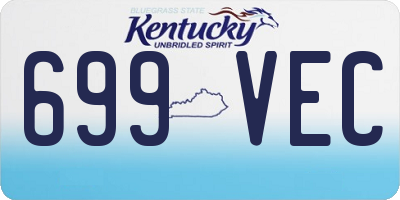 KY license plate 699VEC