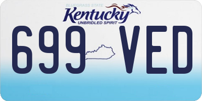 KY license plate 699VED