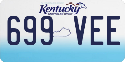 KY license plate 699VEE