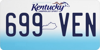 KY license plate 699VEN