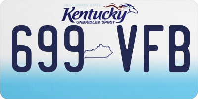 KY license plate 699VFB